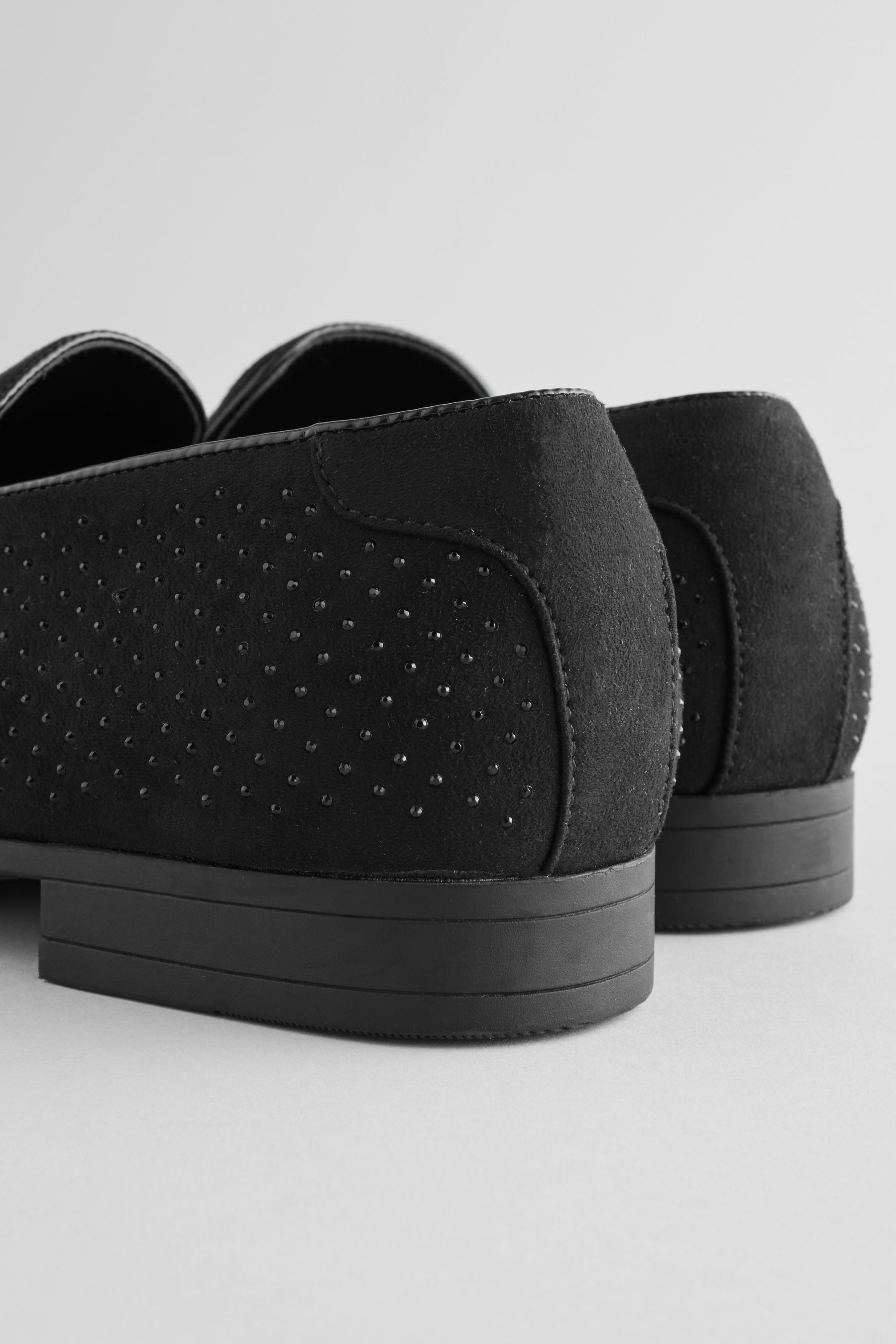 Buy Black Sparkly Loafers from Next Germany