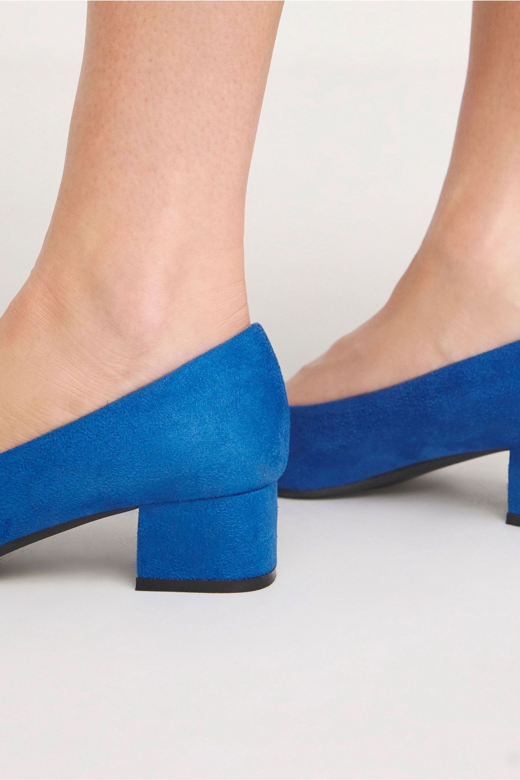 JD Williams Blue Wide Fit Court Shoes