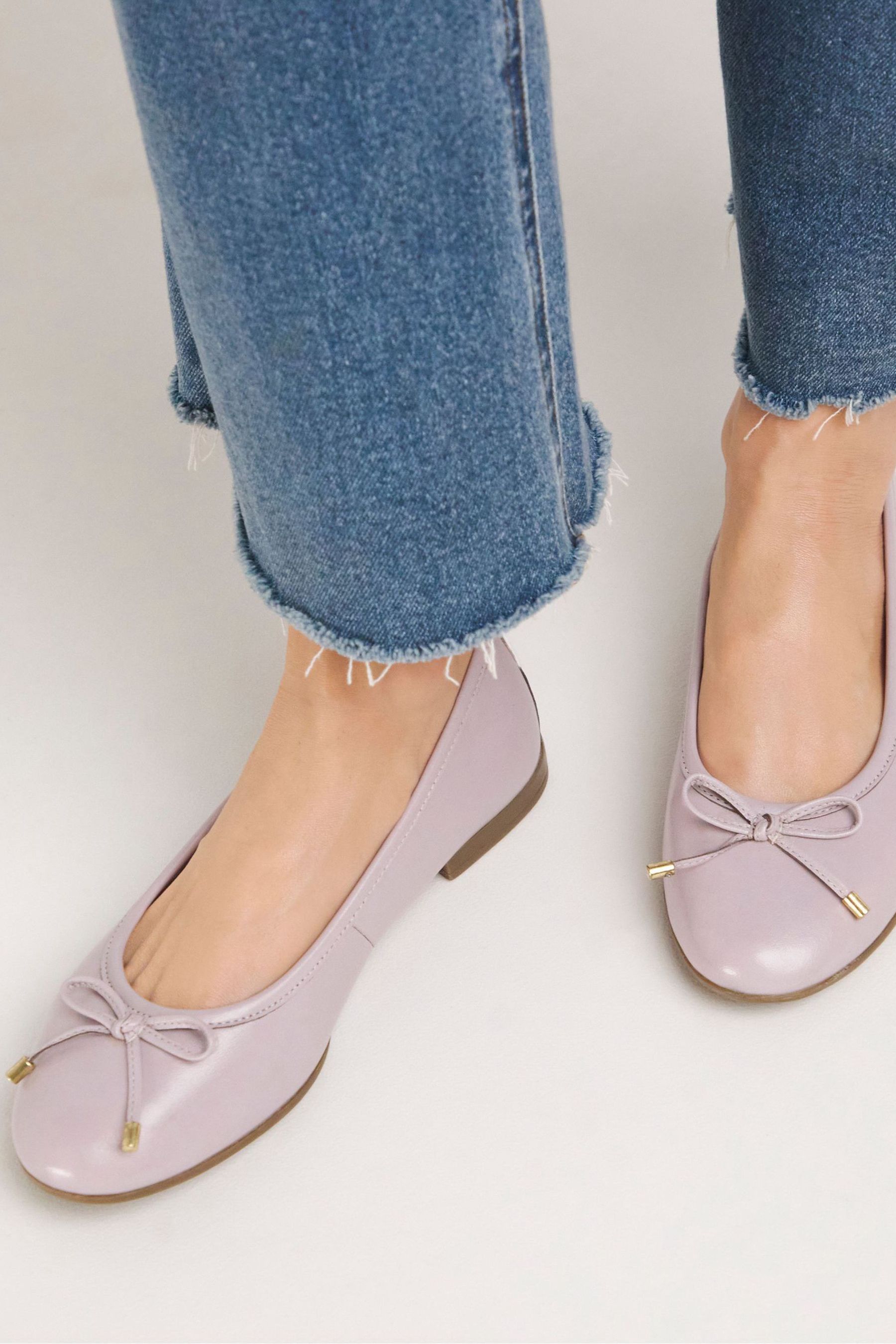 JD Williams Pink Ballerina Shoes In Extra Wide Fit