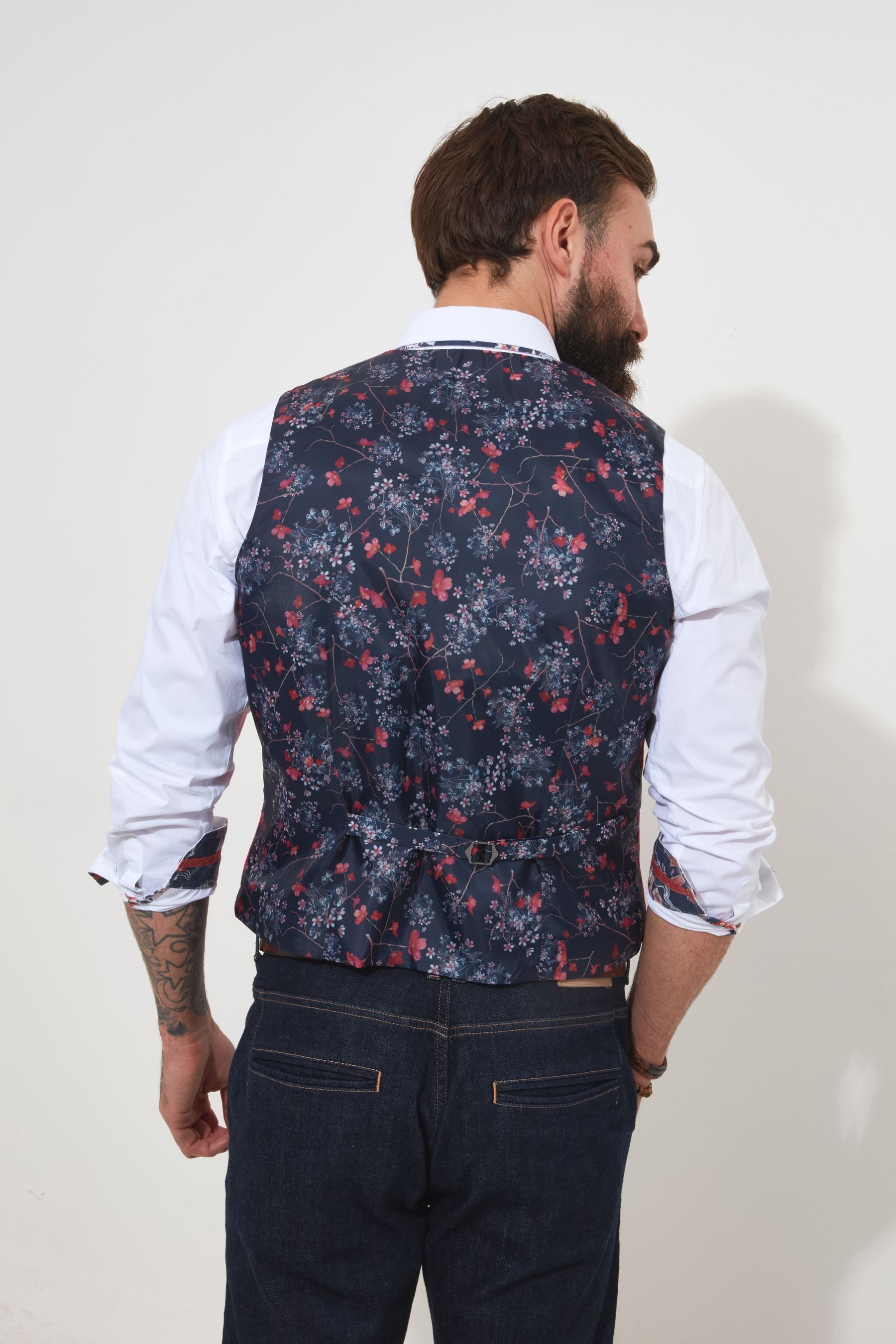 Faux suede waistcoat sales