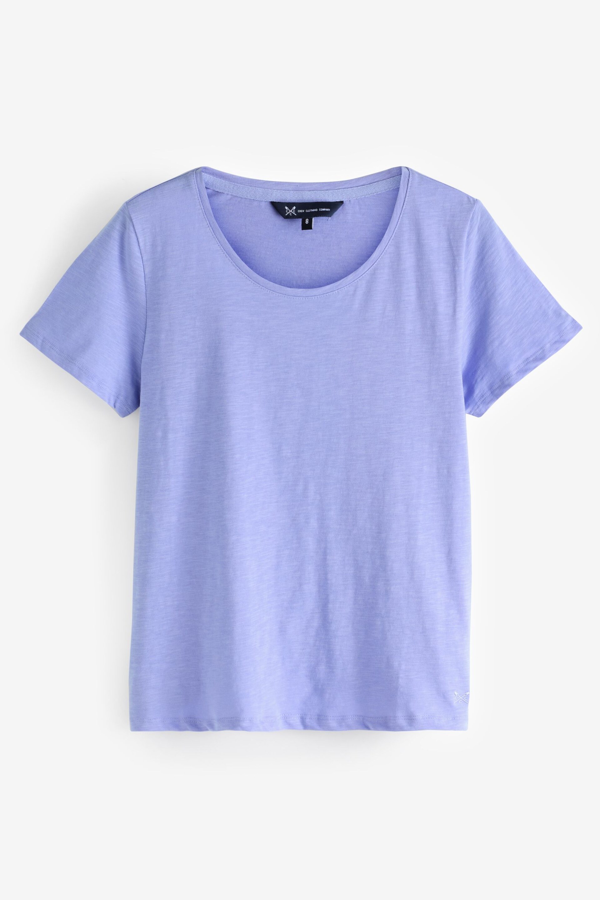 Crew Clothing Perfect Scoop Short Sleeve Slub T-Shirt - Image 5 of 5