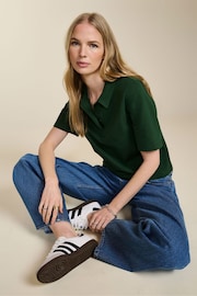 Baukjen Green Margaret Regenerative Cotton Polo Shirt - Image 2 of 4