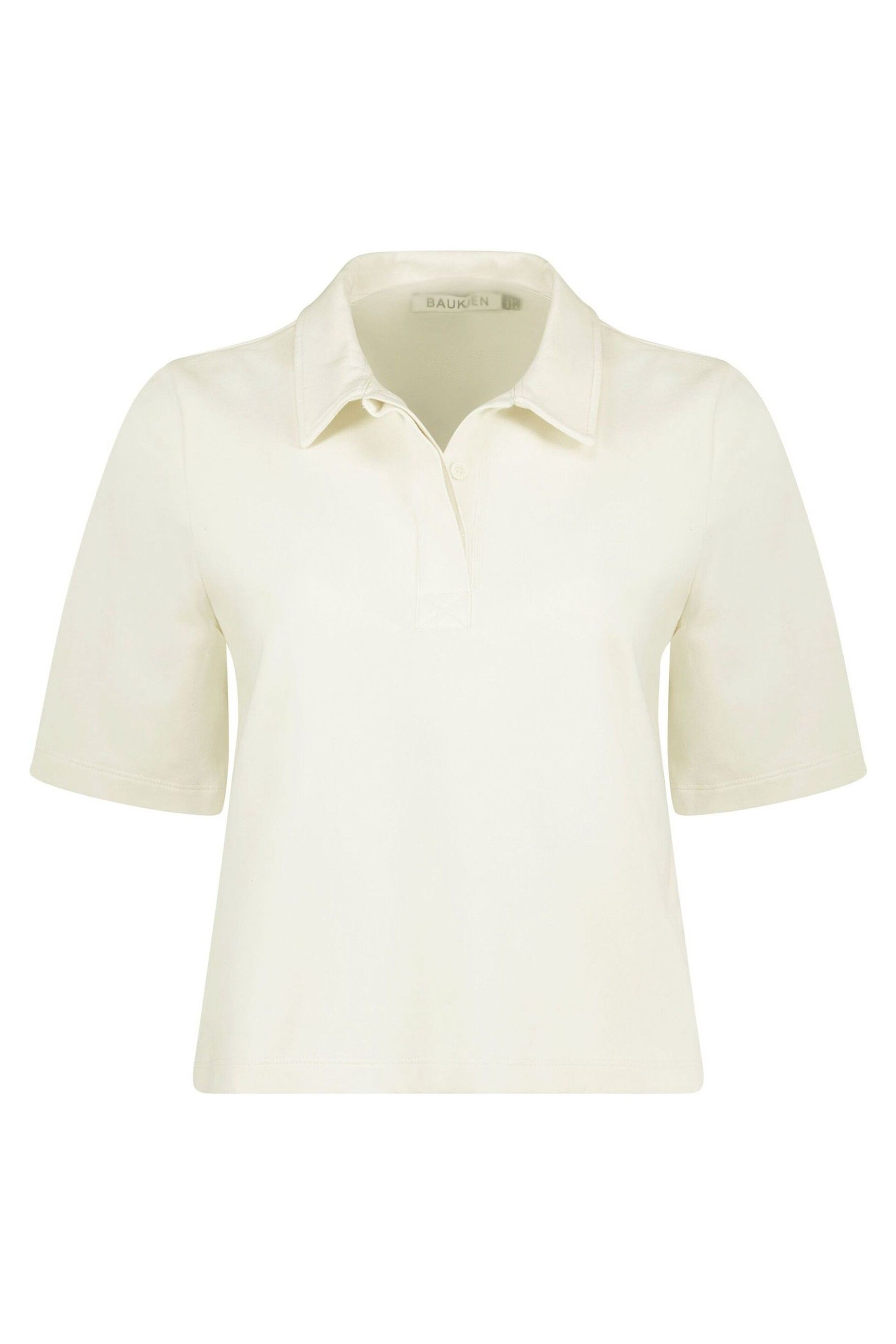 Baukjen Margaret Regenerative Cotton White Polo Shirt - Image 5 of 5