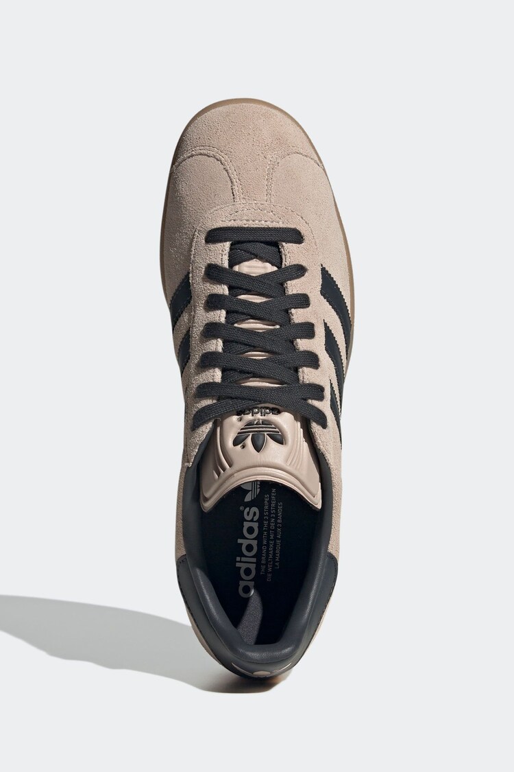 adidas originals Brown/Navy Gazelle - Image 10 of 12