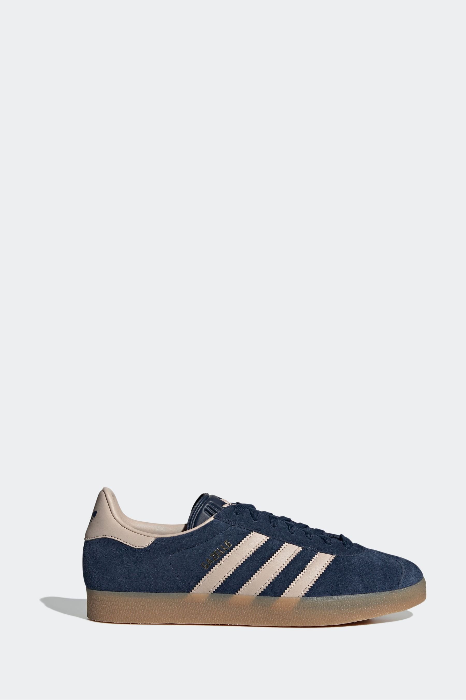 Buy adidas Originals Navy Blue Gazelle Trainers from Next Iceland