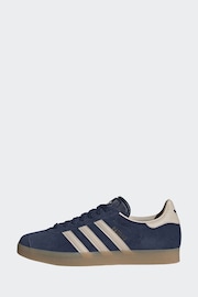 adidas Originals Navy Blue Gazelle Trainers - Image 4 of 11