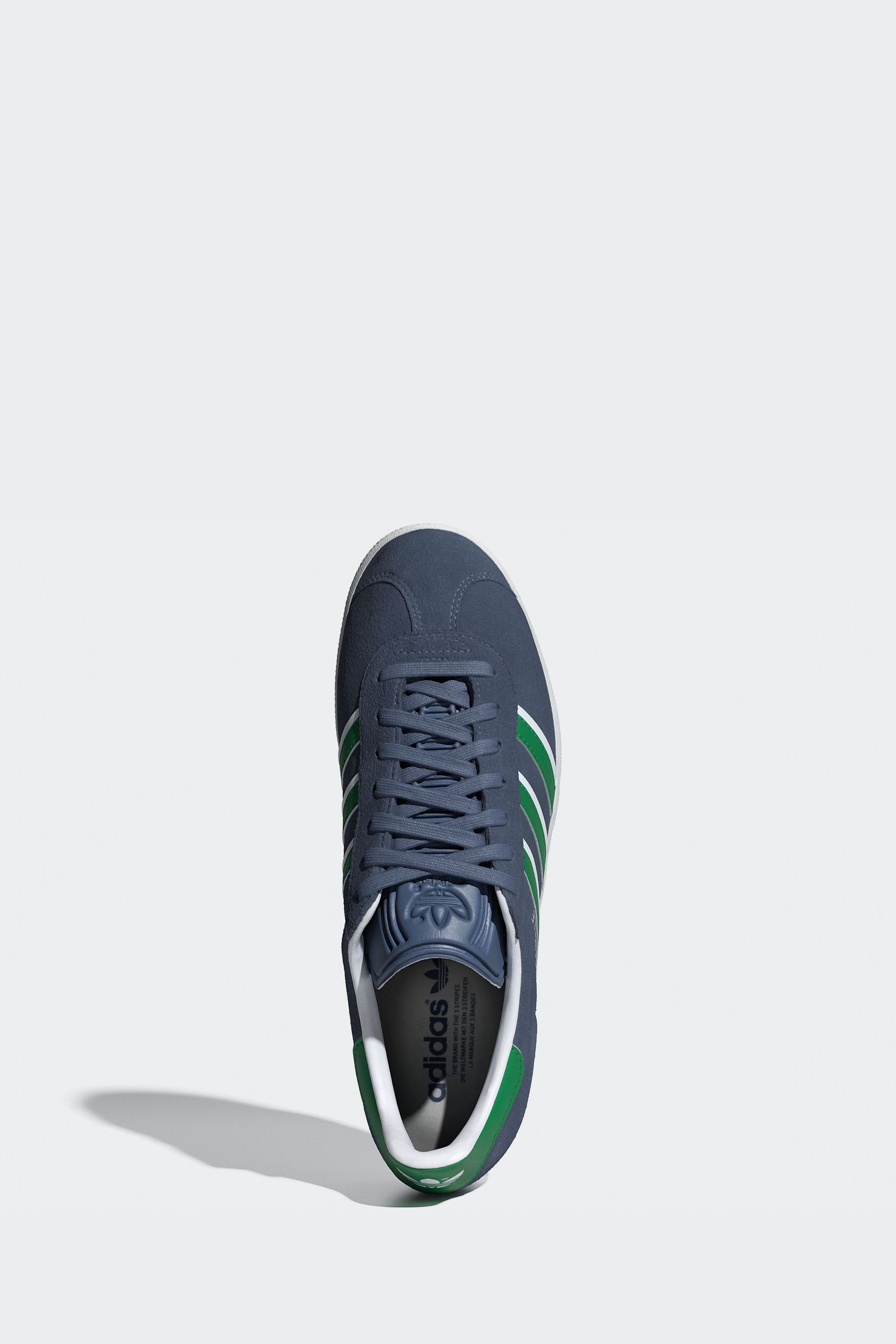 Buy adidas Originals Blue Green Gazelle Trainers from Next Luxembourg