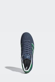 adidas Originals Gazelle Trainers Blue/Green Gazelle Trainers - Image 8 of 8