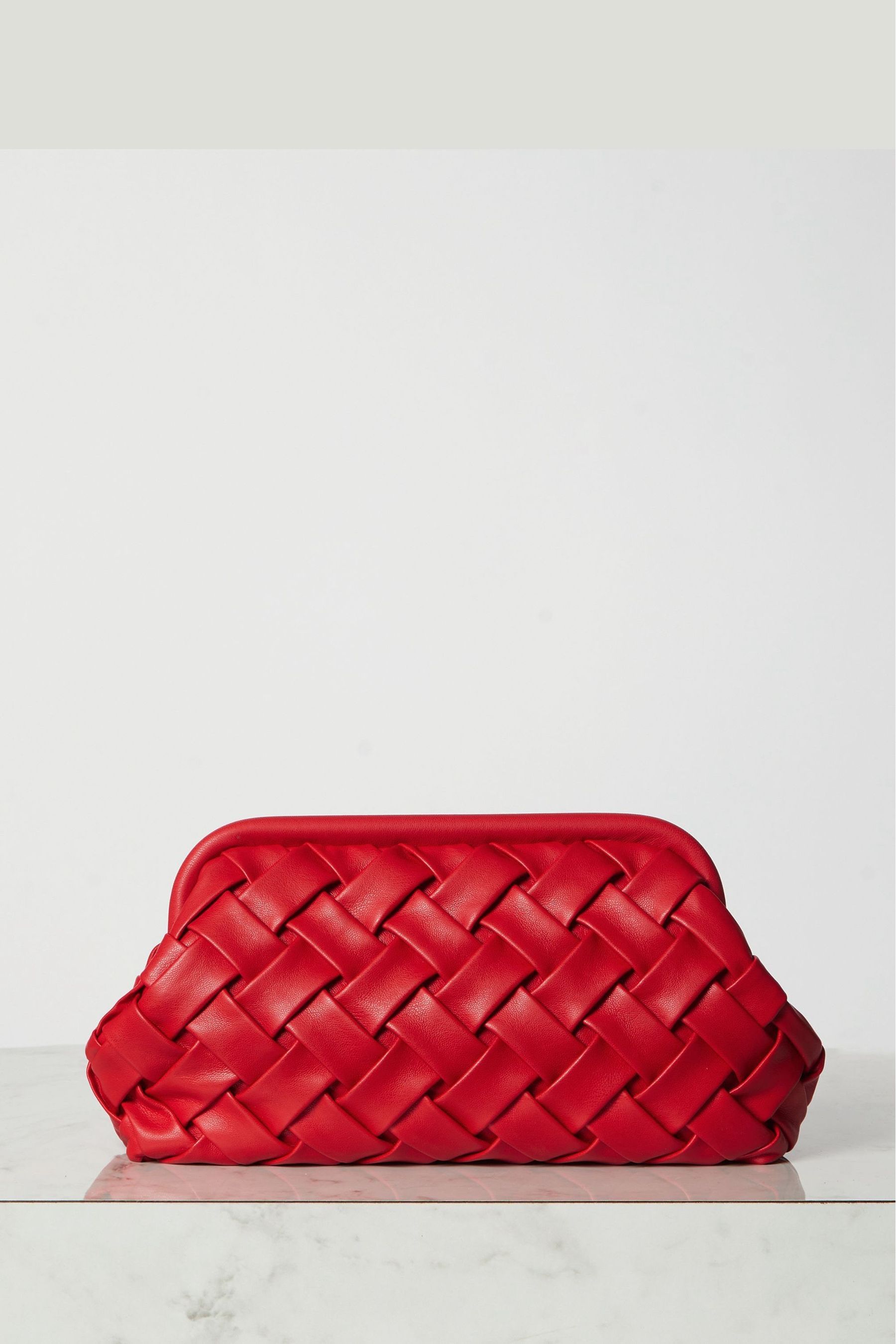Red clutch bag next shop