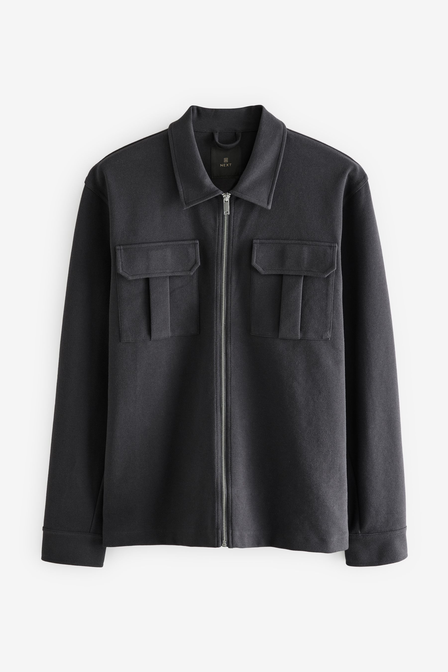 Zip up shacket outlet