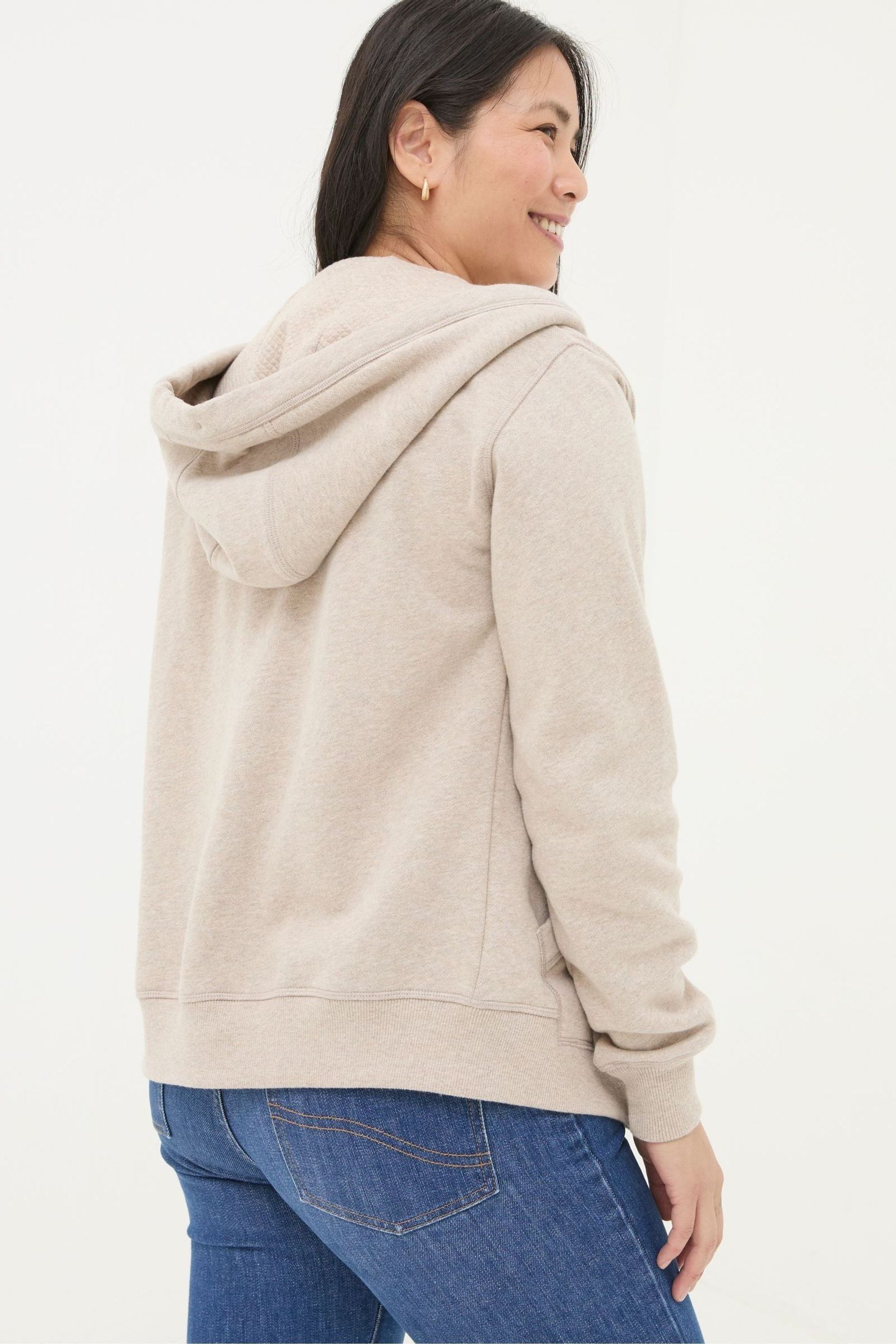 Buy FatFace Amy Oatmeal Zip Through Hoodie from the Next UK online shop
