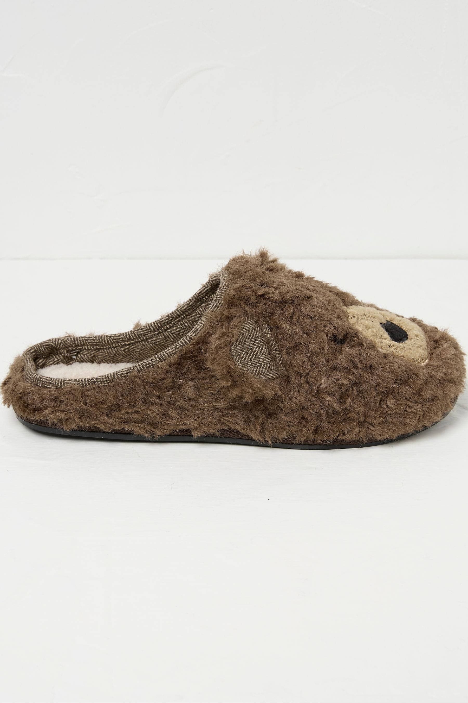 Buy FatFace Brown Grizzly Bear Slippers from Next Austria