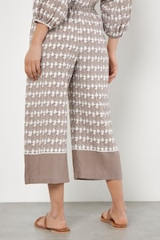 Apricot Grey Shell Geo Border Culottes - Image 4 of 4