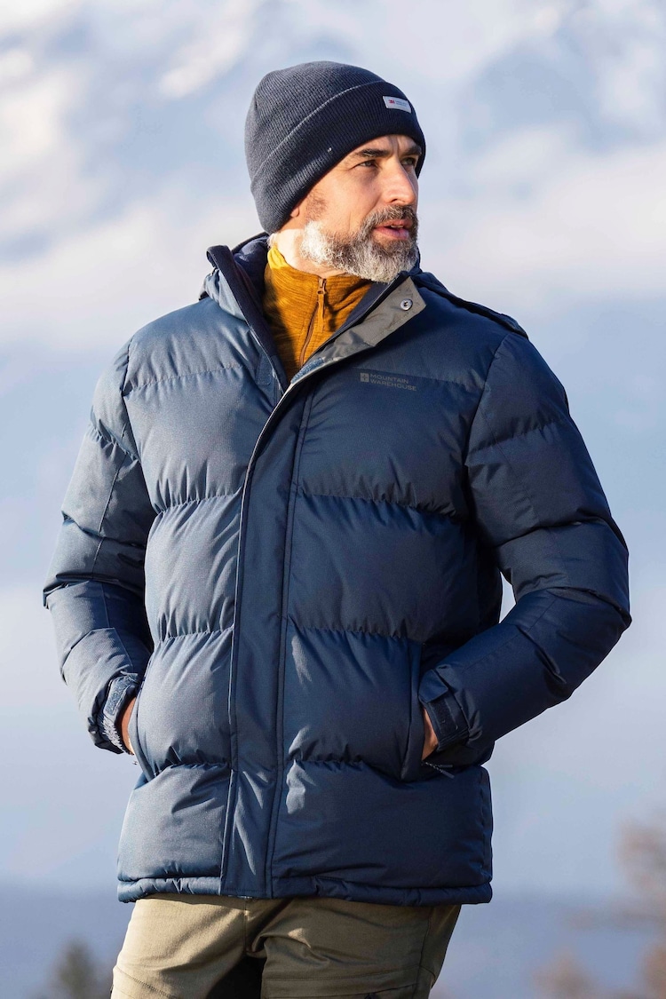 Mountain Warehouse Blue Mens Snow Padded Jacket - Image 1 of 5