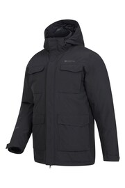 Mountain Warehouse Black Concord Mens Waterproof Extreme Down Long Jacket - Image 2 of 5
