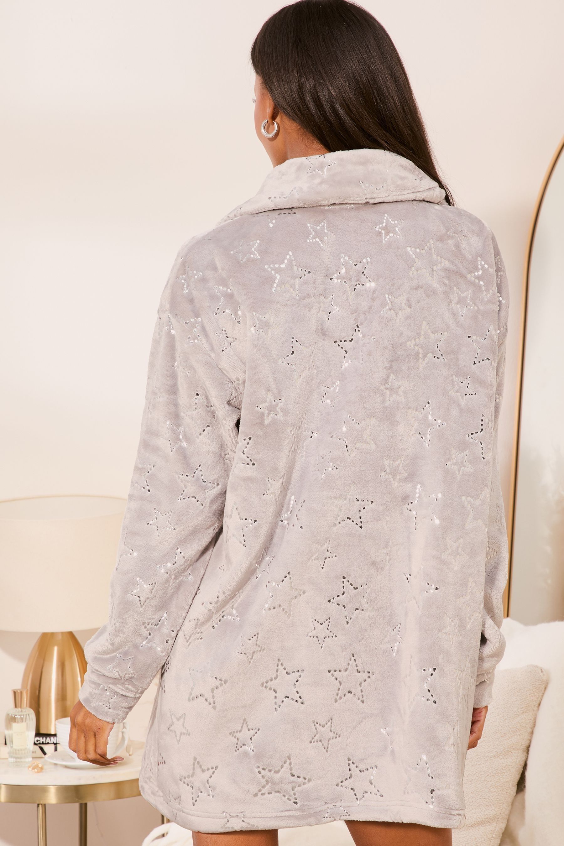 Buy Lipsy Grey Cosy Oversized Jumper Pyjama Dress from Next Malta