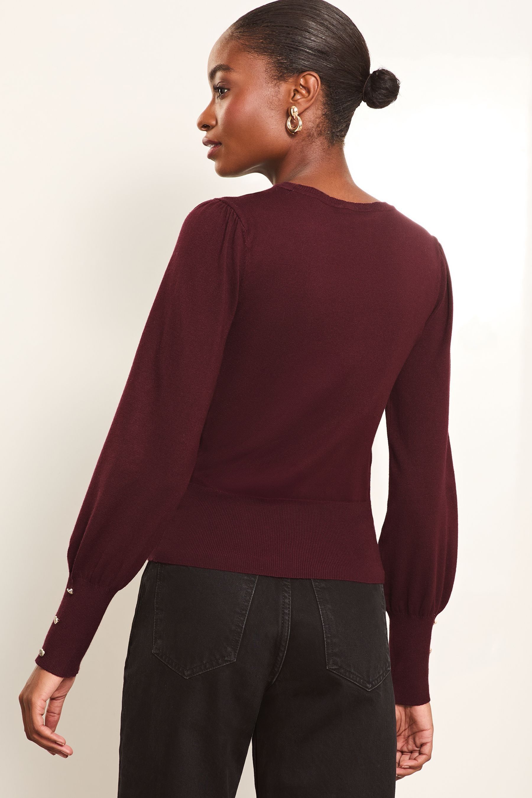 Red lace jumper online