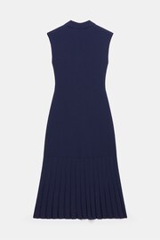 Mint Velvet Blue Sheer Detail Midi Dress - Image 4 of 4