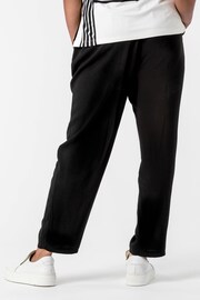 Roman Black Navy Curve 29 inch Tie Front Joggers - Image 4 of 4