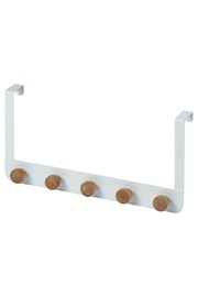 Showerdrape Set of 2 White Gallery Over Door Hooks - Image 1 of 1