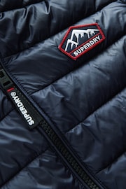 Superdry Navy Fuji Puffer Coat - Image 10 of 11