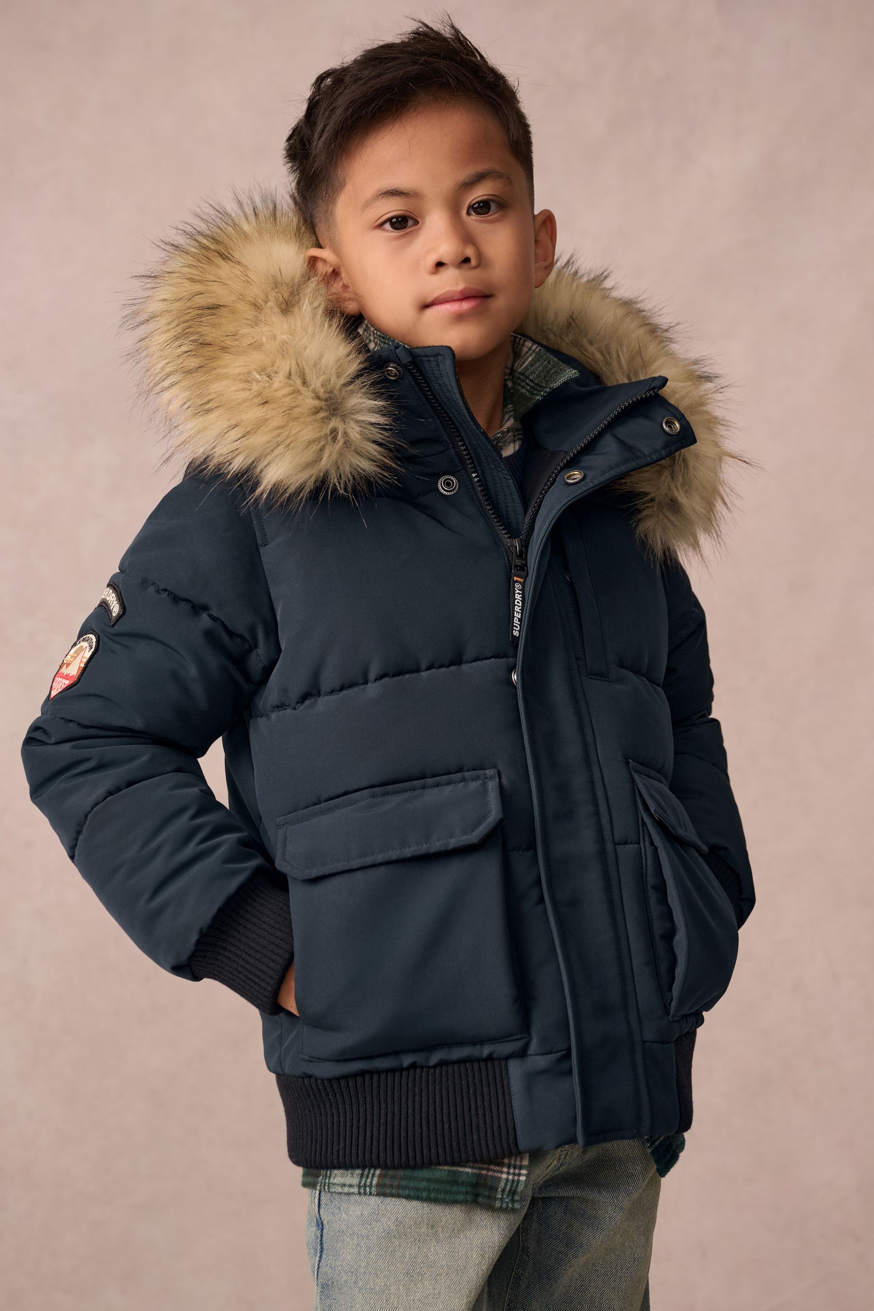 Boys superdry coat shop