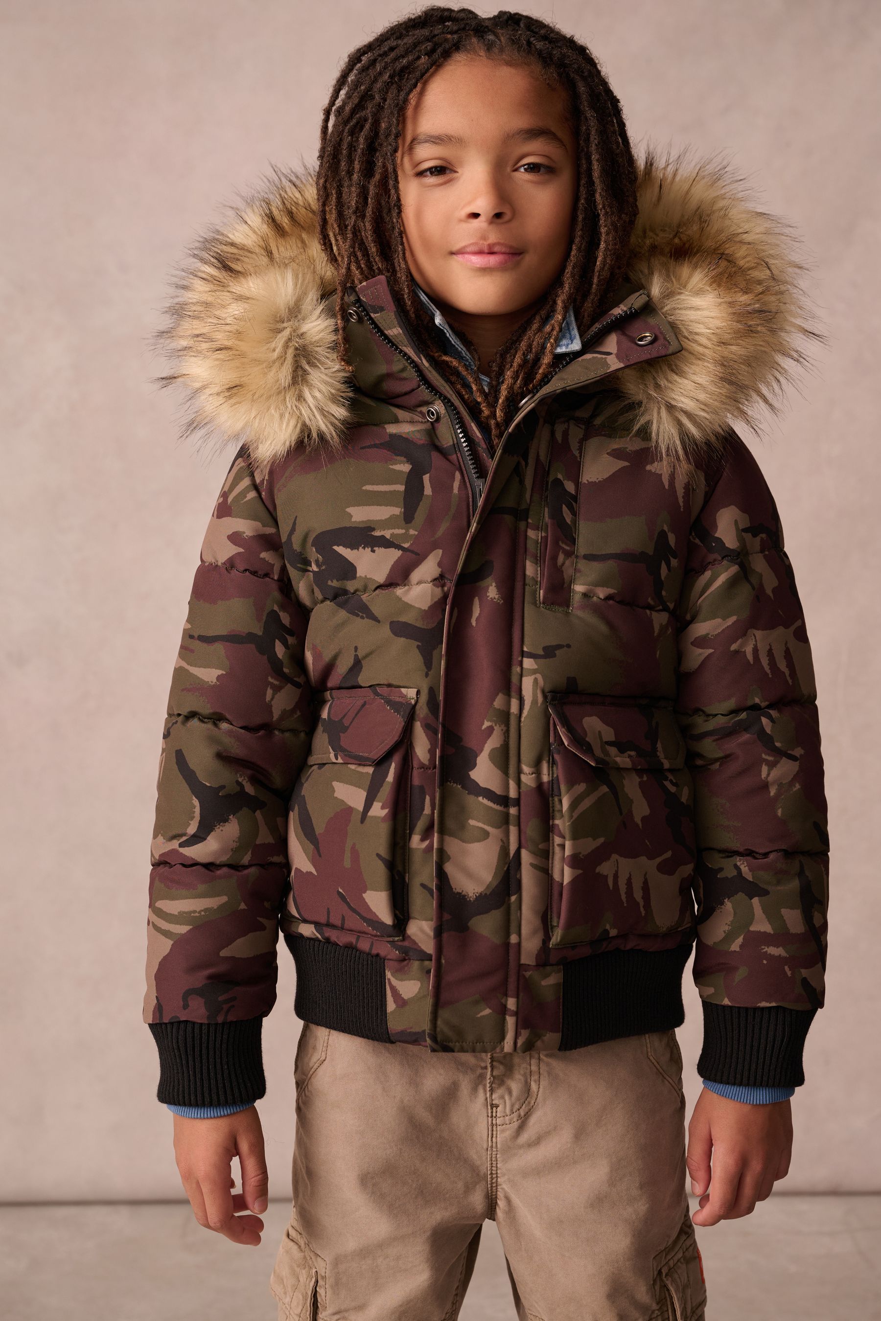 Buy Superdry Camouflage Everest Bomber Coat from Next Canada