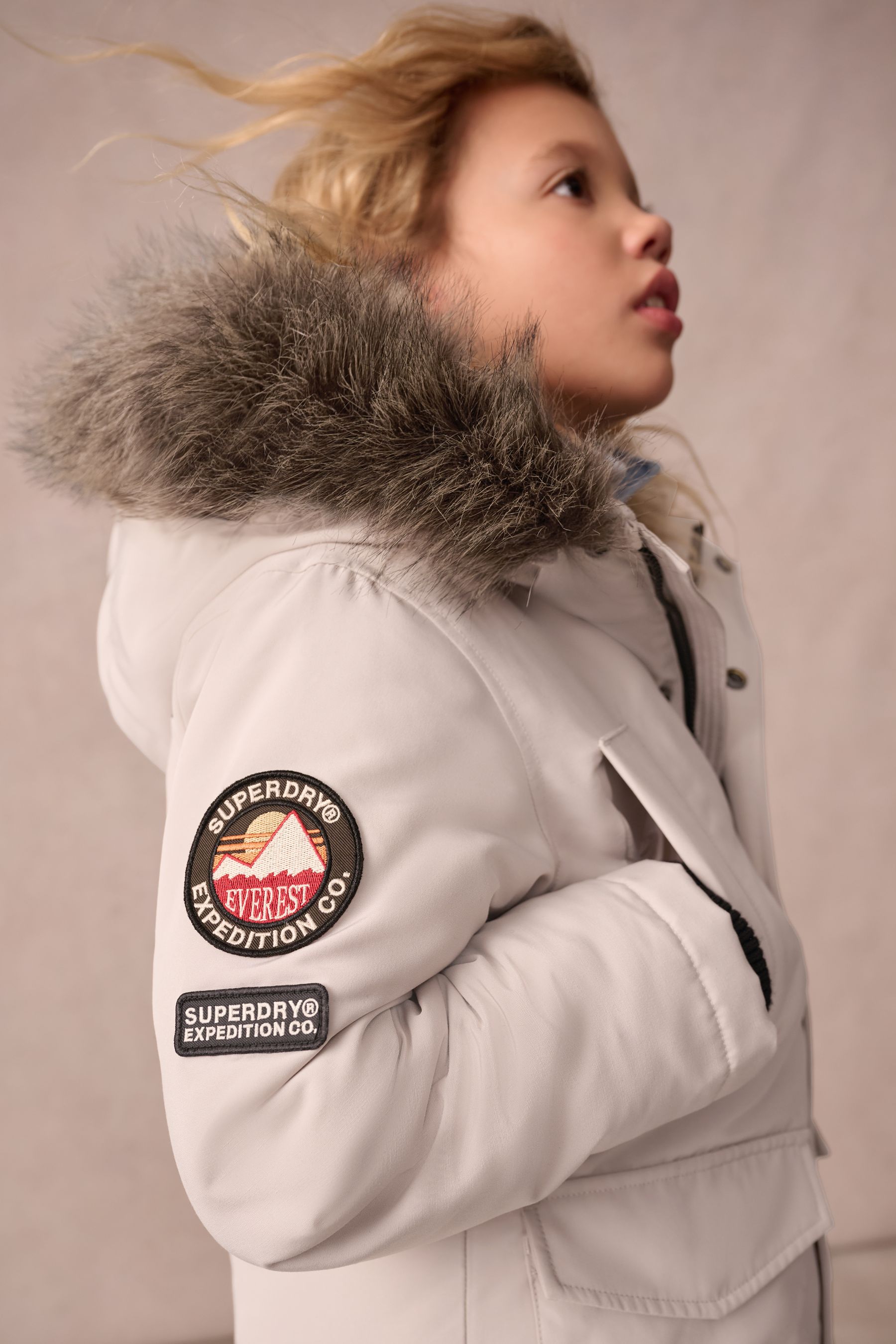 Buy Superdry Cream Everest Parka Coat from Next Canada