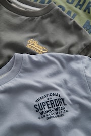 Superdry Multi Workwear T-Shirt 3 Pack - Image 9 of 10