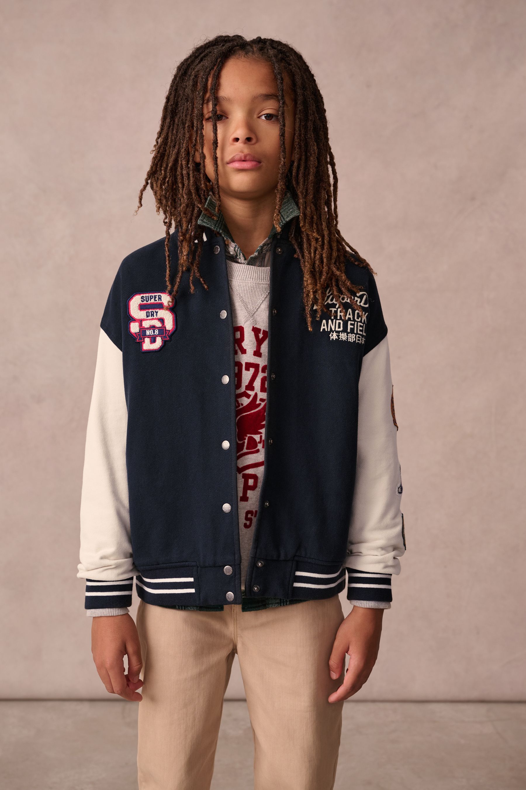 Superdry navy jacket top