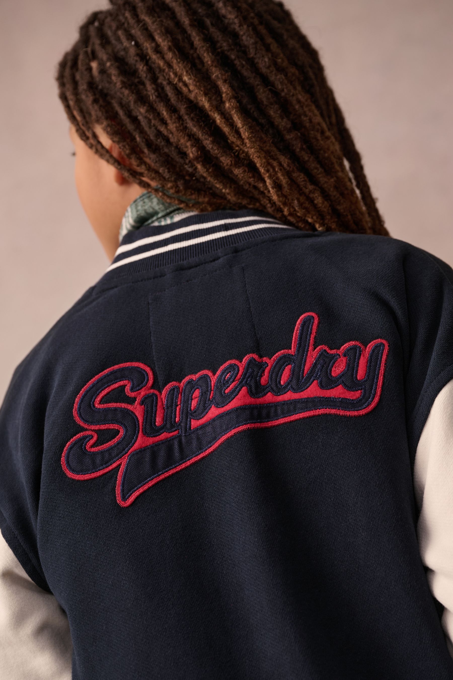 Superdry athletic jacket sales