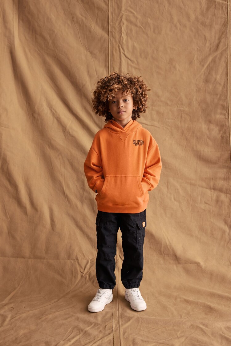 Superdry Orange Essentials Hoodie - Image 2 of 7