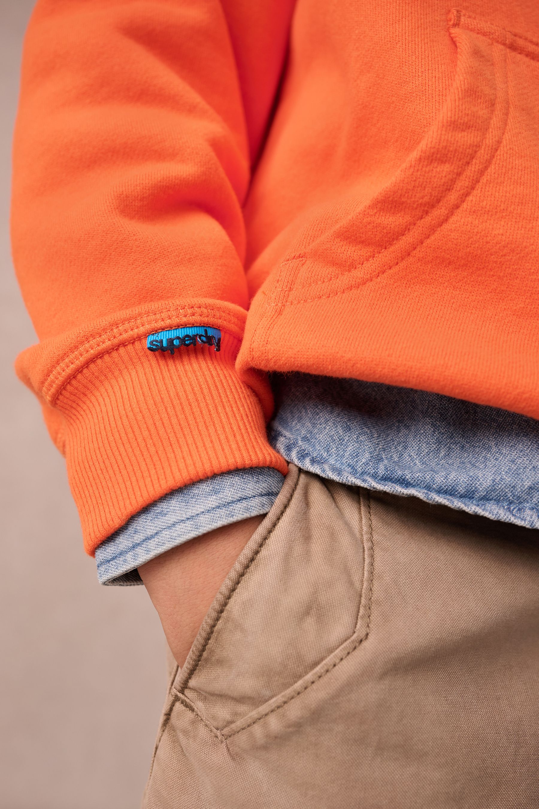 Superdry Orange Essentials Hoodie 6 Yrs Childrens