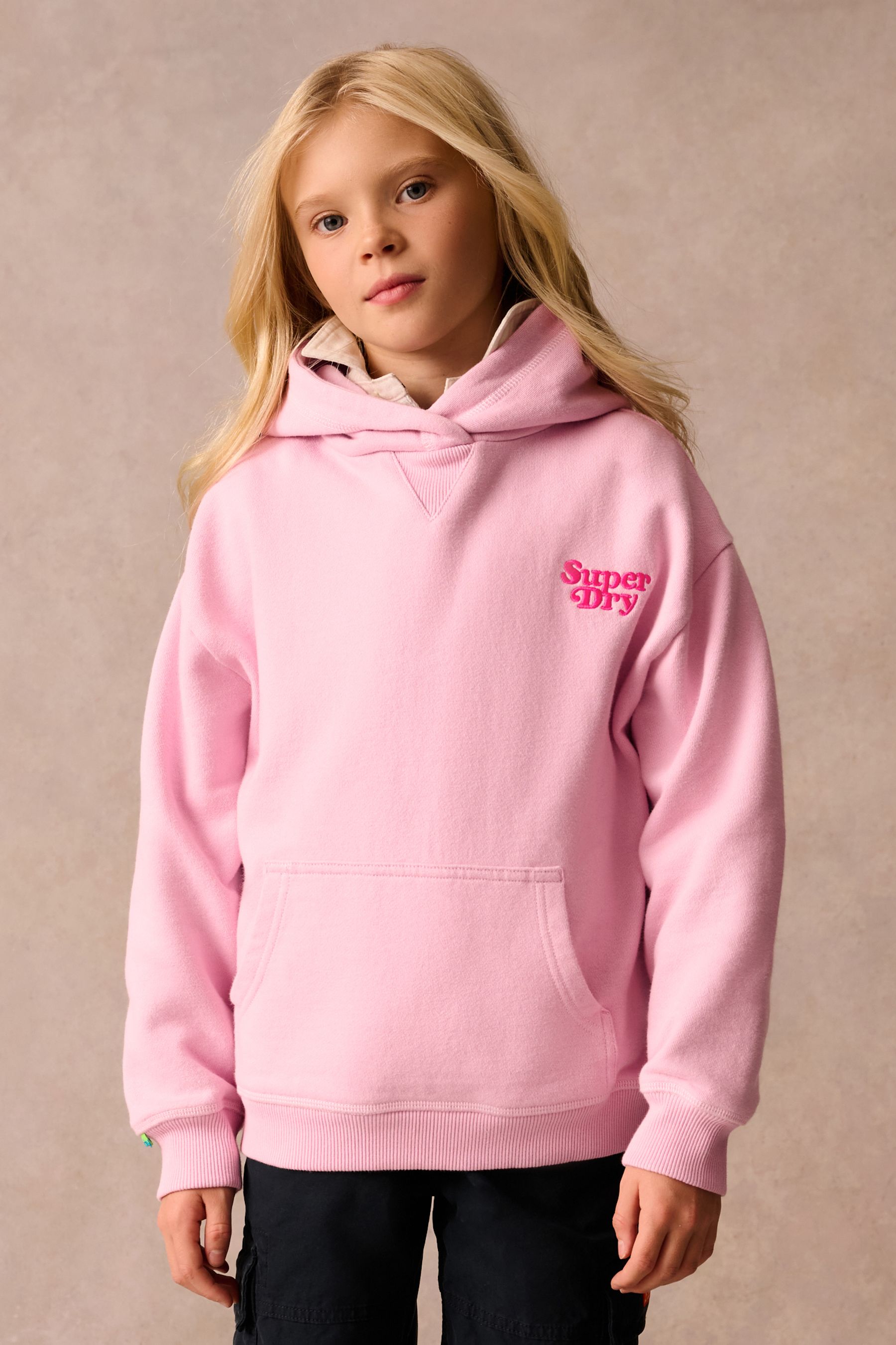 Superdry Pink Essentials Hoodie
