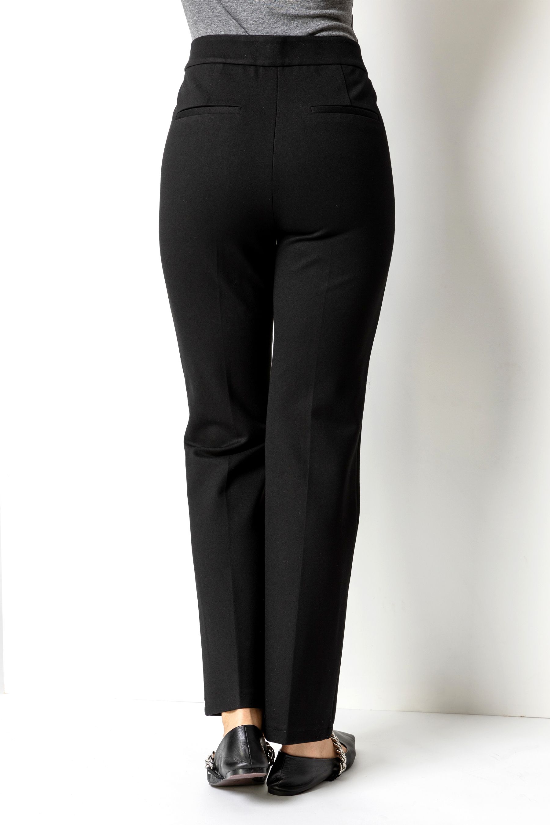 Buy Roman Black Straight Leg Ponte Trousers from the Next UK online shop