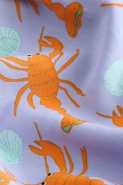 Lilac Purple Lobster Scion Button Through Short Pyjamas Set - Image 9 of 9