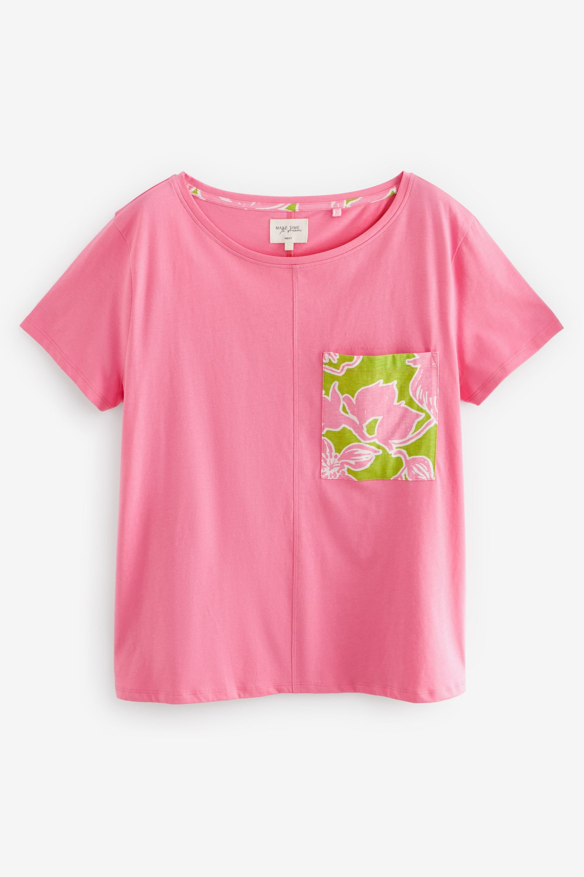 Pink Floral Cotton Short Sleeve Pyjamas - Image 5 of 7