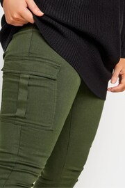 Yours Curve Green Cargo Grace Jeggings - Image 4 of 4