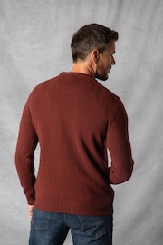 Lakeland Clothing Red British Lambswool Crew Neck Jumper - Image 2 of 6