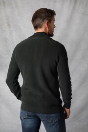 Lakeland Clothing Green Quarter Zip Knitted Cotton Jumper - Image 2 of 6