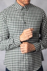 Lakeland Clothing Grey Oliver Gingham Shirt - Image 5 of 7