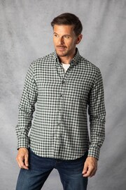 Lakeland Clothing Grey Oliver Gingham Shirt - Image 6 of 7