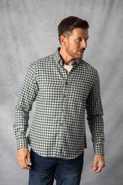 Lakeland Clothing Grey Oliver Gingham Shirt - Image 7 of 7