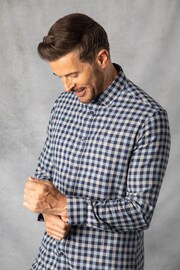 Lakeland Clothing Blue Jack Brushed Cotton Check Shirt - Image 2 of 7