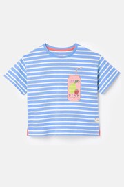 Joules Fun Days Blue Short Sleeve Graphic T-shirt - Image 3 of 5