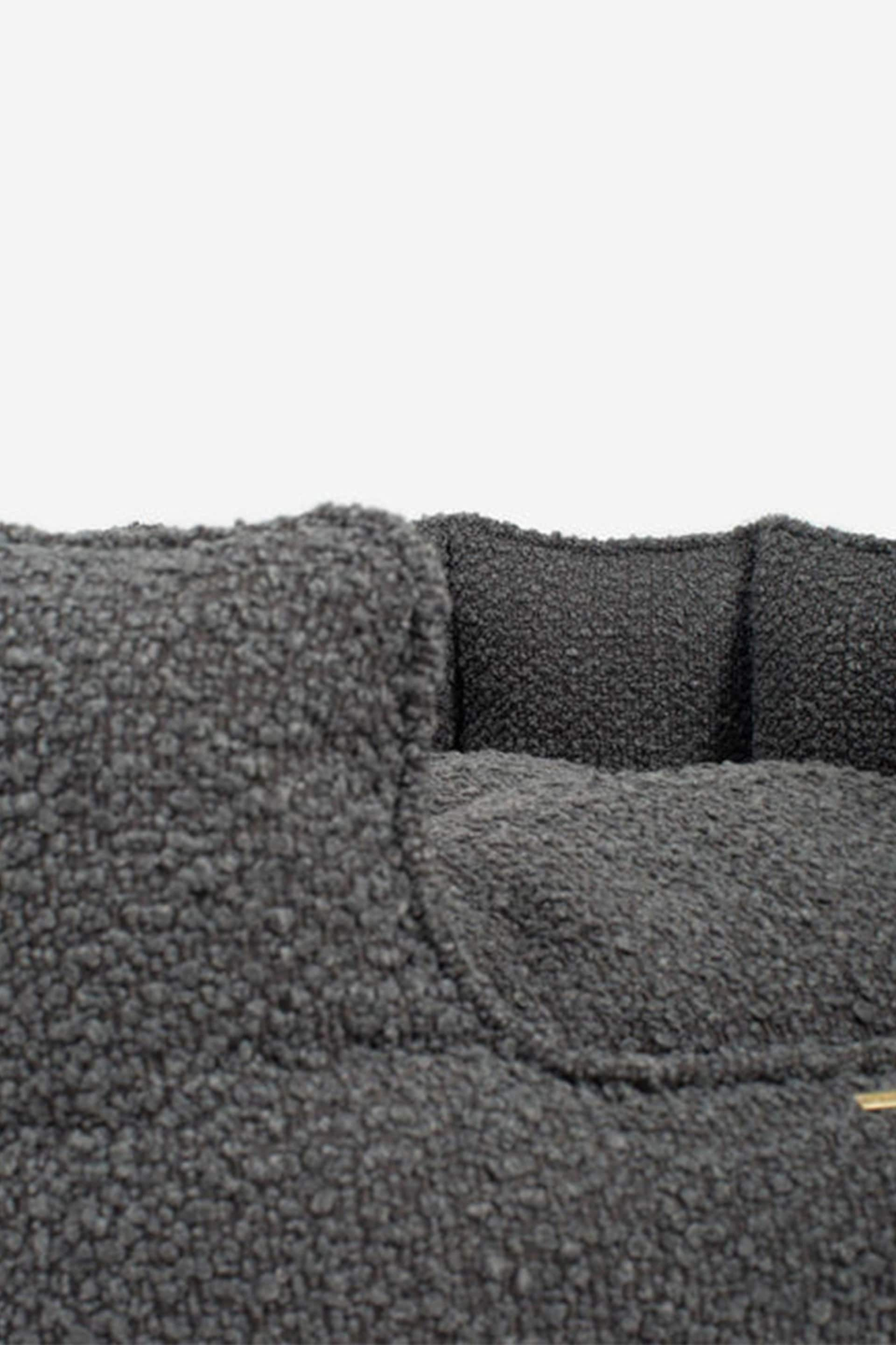 Lords and Labradors Grey High Sided Boucle Dog Bed - Image 4 of 4