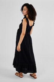 JoJo Maman Bébé Black Flutter Sleeve Maternity Maxi Dress - Image 2 of 4