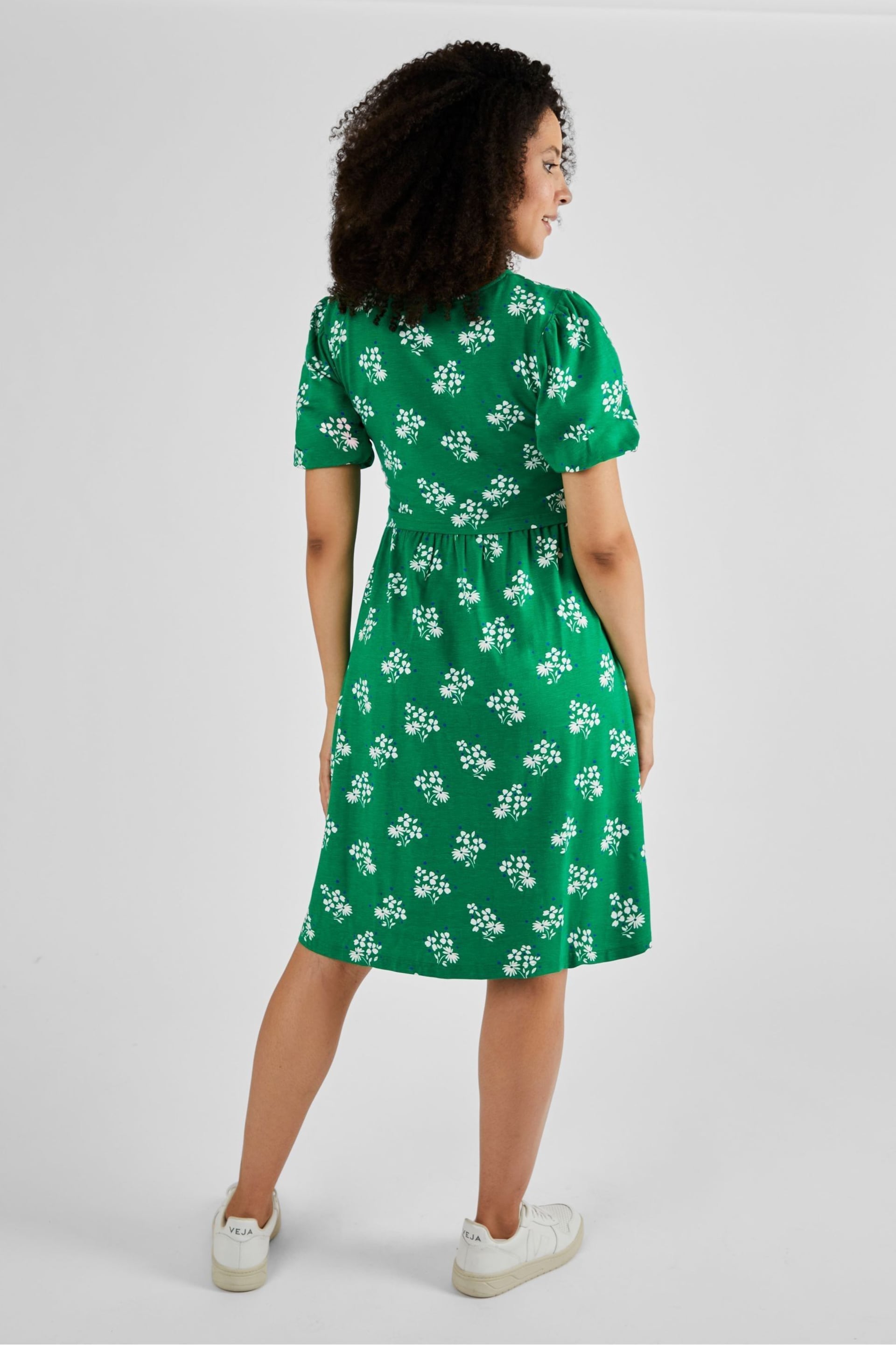 JoJo Maman Bébé Green Multi Print Maternity & Nursing Dress - Image 2 of 5