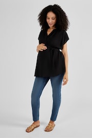 JoJo Maman Bébé Black Maternity Blouse - Image 2 of 4