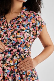 JoJo Maman Bébé Multi Floral Maternity Shirt Dress With Tie - Image 4 of 5